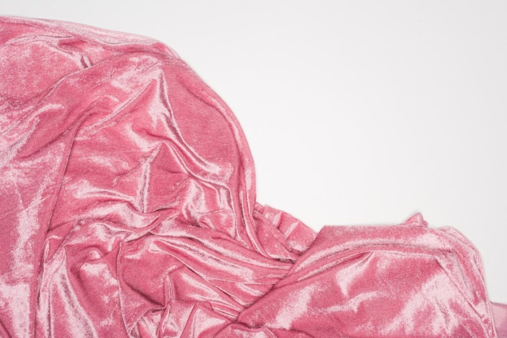 Cotton Pink Velour Fabric